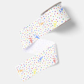 Birthday Confetti Regenbogen Ripsband (Rückseite)