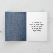 Birthday Corgi Dog Wearing Blue Jean Shorts Karte (Innenseite)