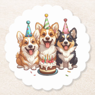 Birthday Corgi Dogs Untersetzer