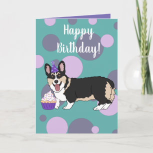 Birthday Corgi Karte