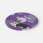 Birthday Corgi   Pappteller (Schrägansicht)