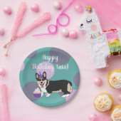 Birthday Corgi  Pappteller (Party)