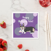 Birthday Corgi Serviette (Beispiel)