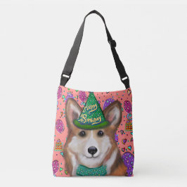 BIRTHDAY CORGI TRAGETASCHEN MIT LANGEN TRÄGERN