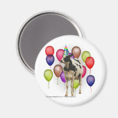 Birthday Cow Theme Party Magnet (Vorderseite/Rückseite)