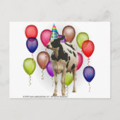 Birthday Cow Theme Party Postkarte (Vorderseite)