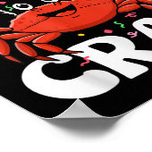 Birthday Crab Party Tee Crabs Lover Birthday Crab  Poster (Ecke)