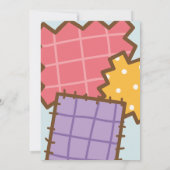 Birthday craft and art Invitation Einladung (Rückseite)