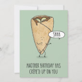 Birthday Crepe Feiertagskarte (Vorderseite)