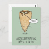 Birthday Crepe Postkarte (Vorne/Hinten)