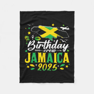 Birthday Crew Jamaika 2025 Familien-Kreuzfahrt-Url Fleecedecke