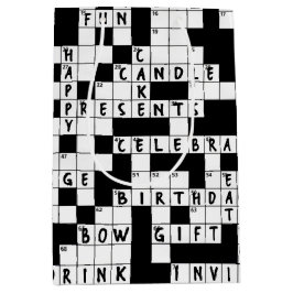 Birthday Crossword Puzzle Mittlere Geschenktüte