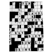 Birthday Crossword Puzzle Mittlere Geschenktüte (Rückseite)