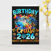 Birthday Cruise 2026 Making Memories Together Fami Karte (Gelbe Blume)
