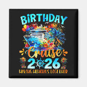 Birthday Cruise 2026 Making Memories Together Fami Magnet (Vorne)