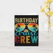Birthday Cruise Crew Cruise Birthday Cruising Trip Karte (Gelbe Blume)