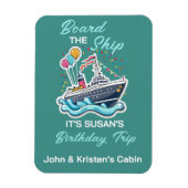 Birthday Cruise Funny Group Personalisiert Board Magnet (Vertikal)