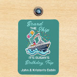 Birthday Cruise Funny Group Personalisiert Board Magnet<br><div class="desc">Dieses Design kann in dem Bereich personalisiert werden, der durch das Ändern des Fotos und/oder Textes zur Verfügung gestellt wird. Sie können auch angepasst werden, indem Sie auf Vorlage personalisieren klicken und dann auf die Schaltfläche klicken, um weitere Optionen anzupassen, um die Hintergrundfarbe zu löschen oder zu ändern, Text hinzuzufügen,...</div>