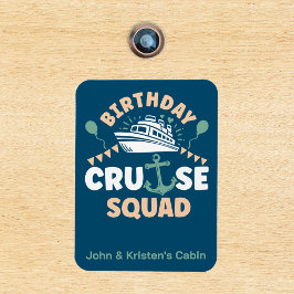 Birthday Cruise Funny Group Personalisiert Squad Magnet