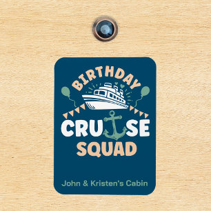 Birthday Cruise Funny Group Personalisiert Squad Magnet