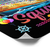 Birthday Cruise Squad 2025 Birthday Matching Party Poster (Ecke)