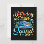 Birthday Cruise Squad 2026 Ankündigung (Vorderseite)