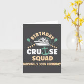 Birthday Cruise Squad  Karte (Gelbe Blume)