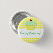 Birthday Cupcake Button (Vorne & Hinten)