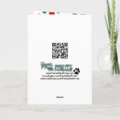 Birthday Cupcake - Cairn Terrier - Teddy Bear Karte (Rückseite)