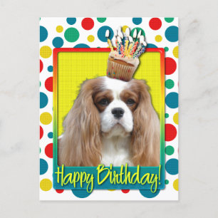 Birthday Cupcake - Cavalier - Blenheim Postkarte