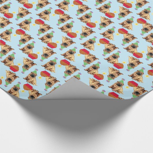 Birthday Cupcake Chinese Shar Pei Geschenkpapier (Ecke)