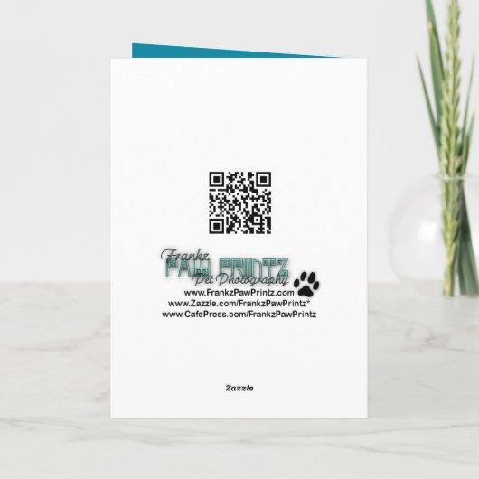 Birthday Cupcake - Cocker Spaniel Karte (Rückseite)