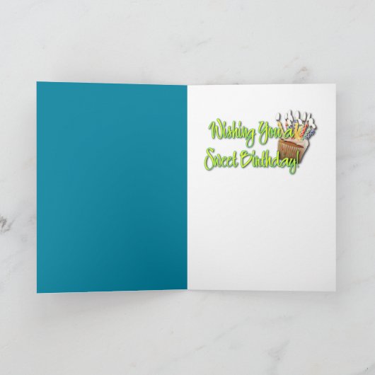 Birthday Cupcake - Cocker Spaniel Karte (Innenseite)