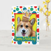 Birthday Cupcake - Corgi - Owen Karte (Gelbe Blume)