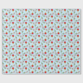 Birthday Cupcake Dalmatiner Wrapping Paper Geschenkpapier (Flach)