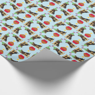 Birthday Cupcake English Setter Geschenkpapier