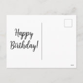 Birthday Cupcake Feiertagspostkarte (Rückseite)