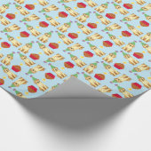 Birthday Cupcake Gelbe Labrador Geschenkpapier (Ecke)