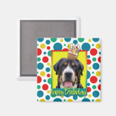 Birthday Cupcake - Greater Swiss Mountain Hund Magnet (Vorderseite/Rückseite)