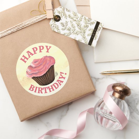 BIRTHDAY Cupcake KiniArt Stickers (Schenken)