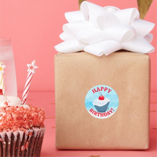 BIRTHDAY Cupcake KiniArt Stickers (Party)
