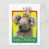 Birthday Cupcake - Koala Postkarte (Vorderseite)