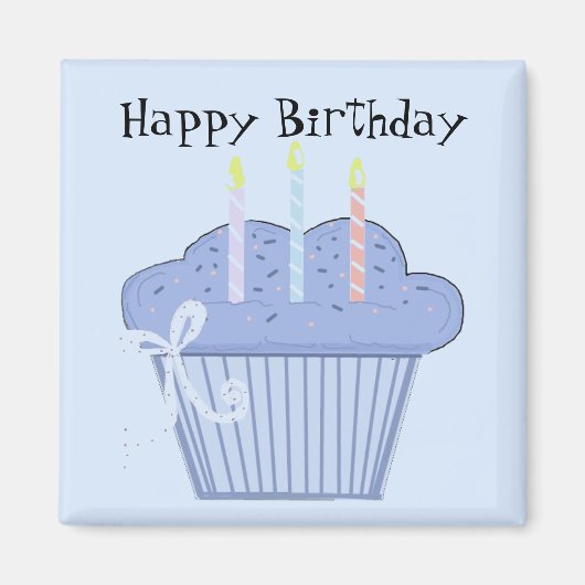Birthday Cupcake Magnet (Vorne)