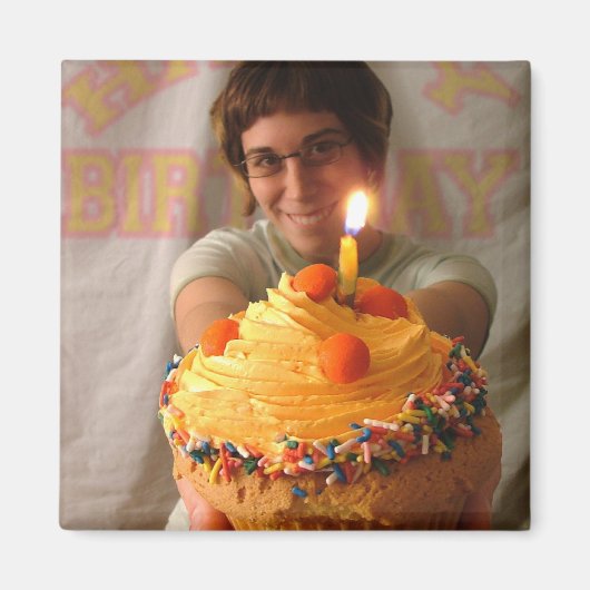 Birthday Cupcake Magnete Magnet (Vorne)