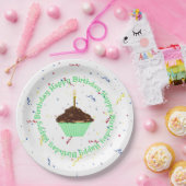 Birthday Cupcake Pappteller (Party)