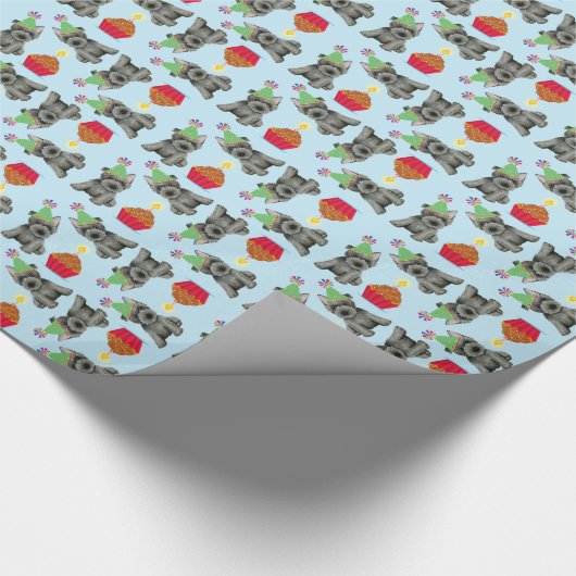 Birthday Cupcake Scottish Terrier Geschenkpapier (Ecke)
