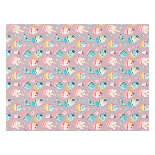 Birthday Cupcake Tischdecke (Vorderseite (Horizontal))