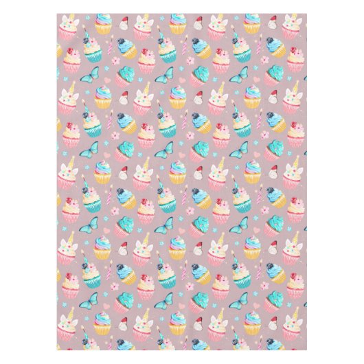 Birthday Cupcake Tischdecke (Vorderseite)