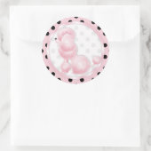 Birthday Cupcake Toppers Stickers Pink Poodle (Tasche)