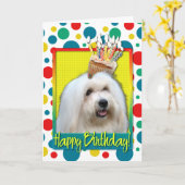 Birthday Cupcake - Tulearbaumwolle Karte (Gelbe Blume)